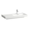 MEDA Umywalka ścienna asymetryczna 100 cm z półką odkładczą