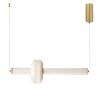 Lampa wisząca Puras ze szklaną ozdobą pozioma pojedyncza LED 15W 3000K