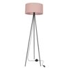 Lampa podłogowa Shanti trójnóg z abażurem do salonu 1-punktowa E27