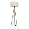 Lampa podłogowa SHANTI trójnóg z abażurem do salonu 1-punktowa E27