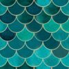 Rybia Łuska - zestaw płytek "Leśna Polana" z serii "Woda" Turquoise Grotto