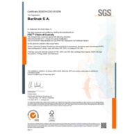 Vinyl flooring Sunny Oak Certifications