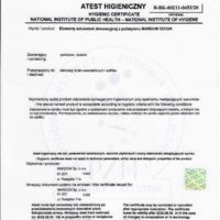 Listwa oświetleniowa MD111 Certyfikaty