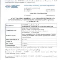 Imitation brick veneer KLINKIERO Certifications