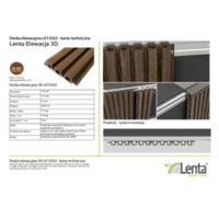 Lenta elewacyjna 3D - Listwa narożna Rysunki techniczne