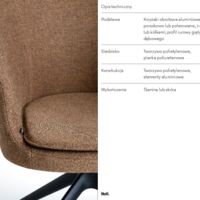 Tulli light Armchair Technical drawings