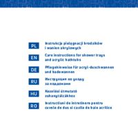 Brodzik akrylowy prostokątny 80x90 cm Instrukcje