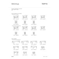 Minimus tables Technical drawings
