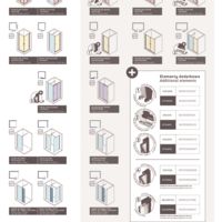 Drzwi prysznicowe systemu Kerria Plus 70 cm Zasoby pomocnicze