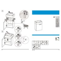 SET TINY 45 1D NAVY BLUE MATT WALL HUNG Instrucciones