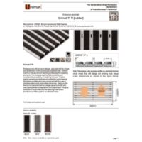 Cleaning system doormat Unimat 17 R 