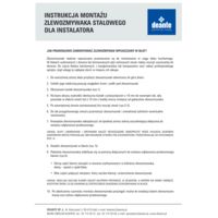 Zlewozmywak 1,5-komorowy z ociekaczem Bolero Instrukcja montażu
