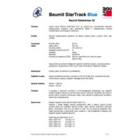 Baumit StarTrack Blue Technical card