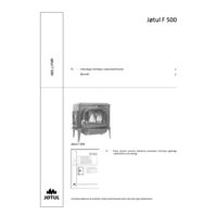 Jøtul F 500 Installation manual with technical data