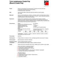 Baumit CreativTop Technical card