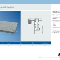 SA-E-PTA-600 Karta katalogowa