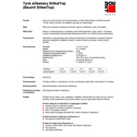 Baumit SilikatTop Technical card