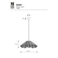 NAMI Pendant 1L Natural Rysunki techniczne