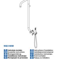 SILIA Shower column, with shower mixer Instructions