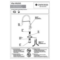 VITA VI6350BLBL - Sink mixer, black, black Instructions
