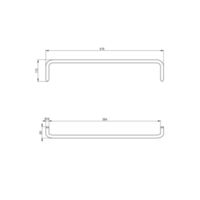 SILIA Wand-handtuchhalter Technische Zeichnungen