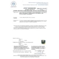 Algeo - standing sink mixer with pull-out spray Certifications