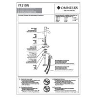 Y Y1210NBLGL - Basin mixer, black/gold Instructions