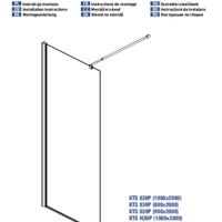 Ścianka prysznicowa / walk-in systemu Kerria Plus 100 cm Instrukcje
