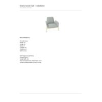 Manta Armchair Club Dibujos tecnicos