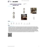 LAMPA WISZĄCA DAPHNE SMOKED 36W Other resources