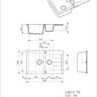 Cadit 70 Technical drawings