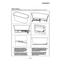 PARIS PARIS156BP - Freestanding bath marble+, 156 x 69 cm, glossy white Instructions