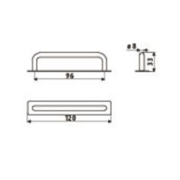 Furniture handle US33 Technical drawings