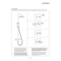 Y  |  système thermostatique de douche mural, cuivre brossé Instructions