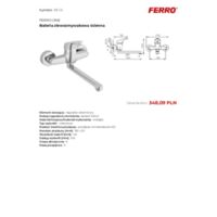 Ferro One - wall-mounted sink mixer Other resources