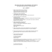 Algeo - Wall-mounted sink mixer Certifications