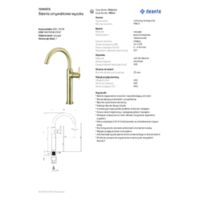 TEMISTO - Toque de lavabo, alto - latón - BQT_M20K Recursos auxiliares