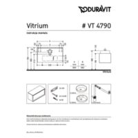 Vitrium Vanity unit wall-mounted Instructions