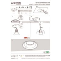 HOLLOW lens LED hermetic recessed Instrucciones