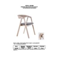 ARMCHAIR LOX BS Technical drawings