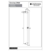 BAR DR09CR - Sliding bar, chrome Dibujos tecnicos