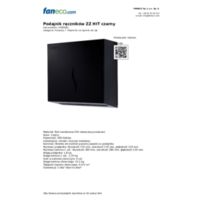 Paper towel dispenser HIT black Catalogs