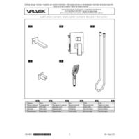 ARS Brushed Gold 2-function shower set with a bath spout Instructions