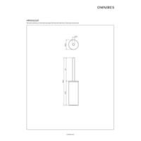 MODERN PROJECT  |  free-standing toilet brush,  anthracite Technical drawings