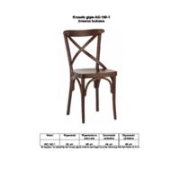 BENT CHAIR AG-150-1 Technical drawings
