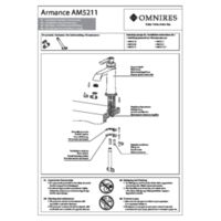 ARMANCE AM5211ORB - Basin mixer with click-clack waste, oil-rubbed bronze Instructions