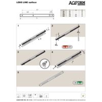 LENS LINE LED section natynkowy Instrukcje