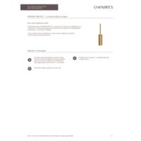 MODERN PROJECT  |  szczotka toaletowa stojąca,  złoty szczotkowany Zasoby pomocnicze