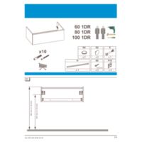 KOMODA LOOK 80 1S STONE MATT Instrukcje