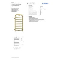 SILIA - Grzejnik łazienkowy - wysokość 85 cm - złoty mat - AGI_RG31 Zasoby pomocnicze